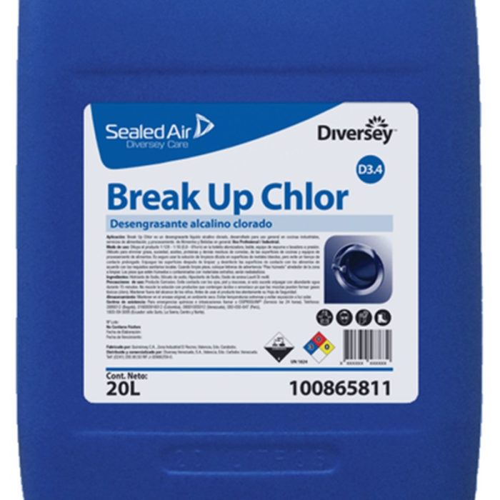 Detergente 2 EN 1 Break Up Chlor X20 Litros