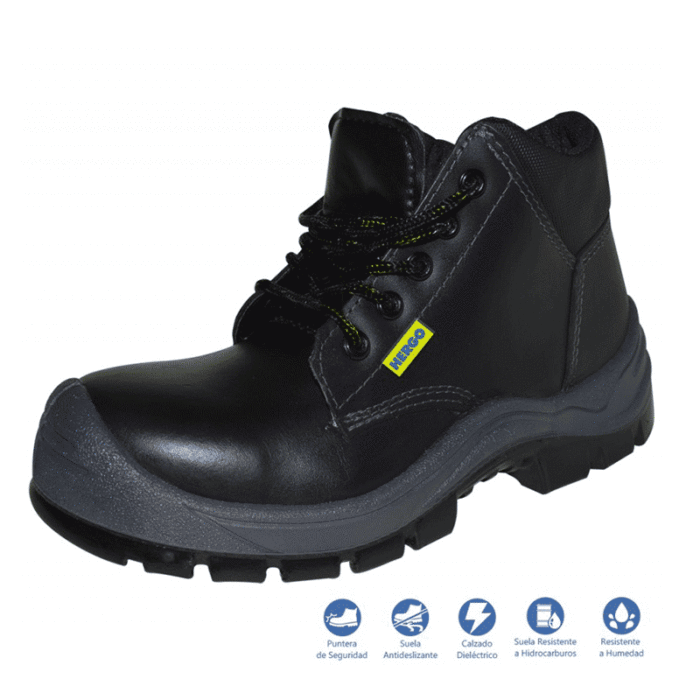 Bota Cuero Con Puntera Hergo Tll 41