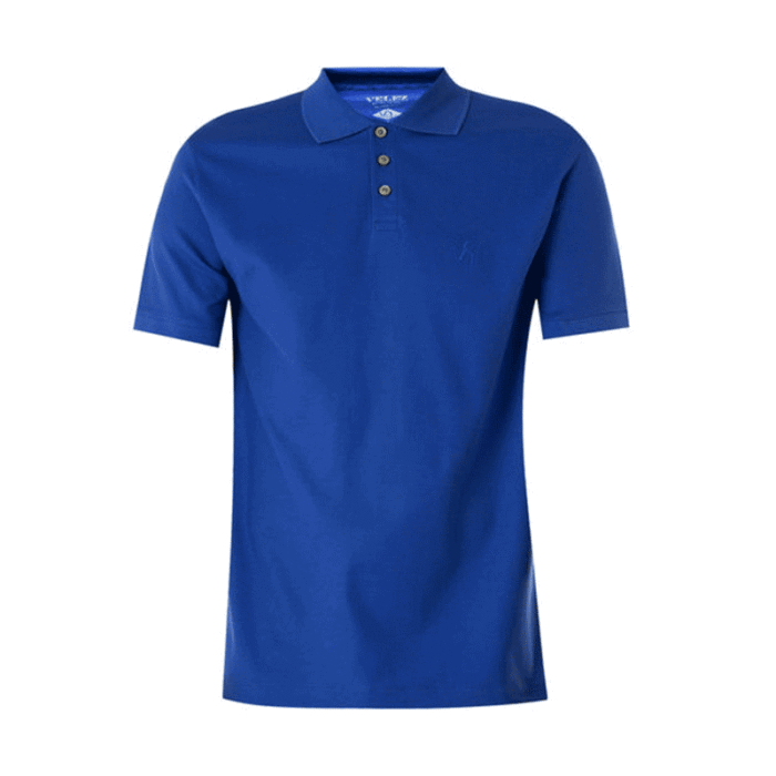 Camiseta Tipo Polo Azul  Talla L