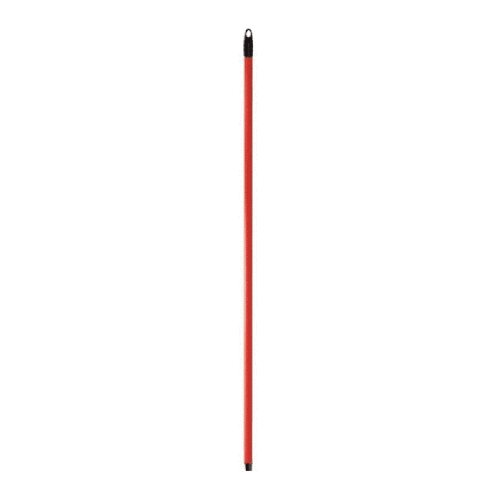 Mango Metalico Rojo 140 Cms Con Rosca Y Tapon