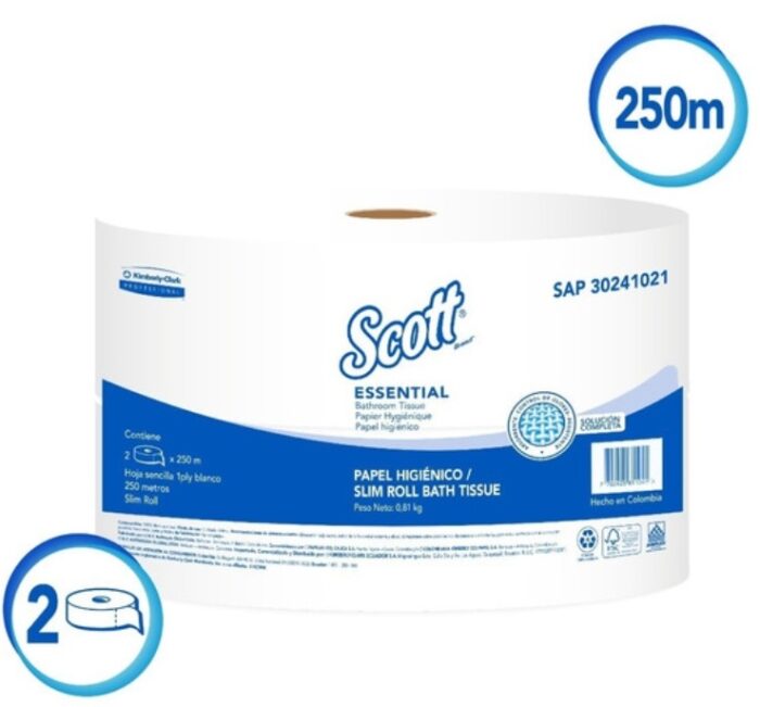 PAPEL SCOTT  ESSENTIAL BLANCO HS X 250 MT